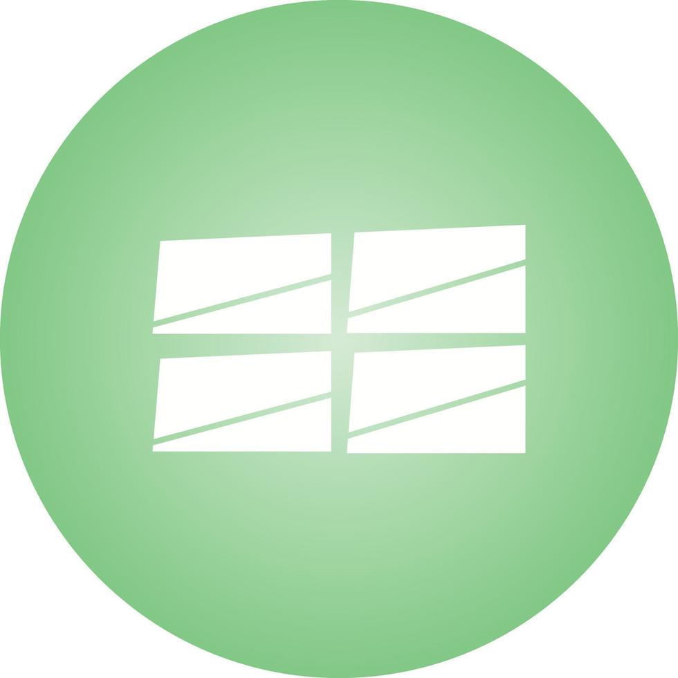 Beautiful Windows Glyph Vector Icon