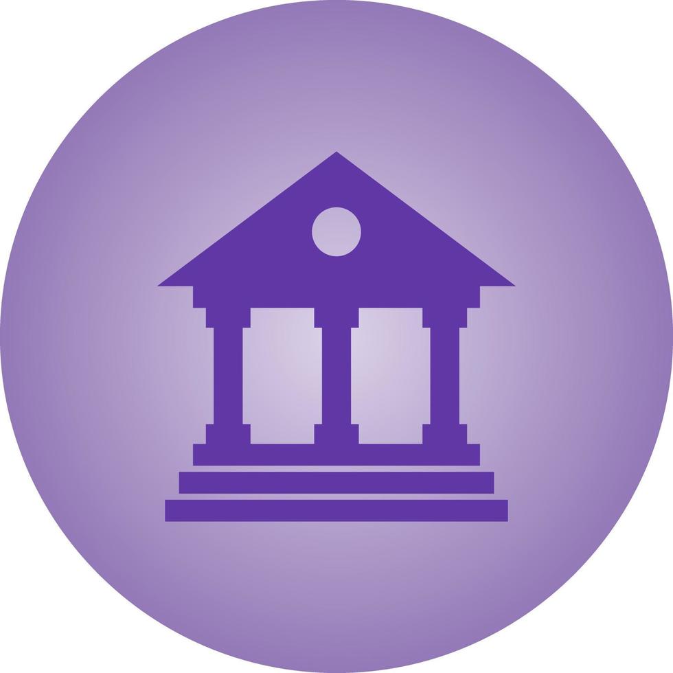 Beautiful Bank Vector Glyph Icon
