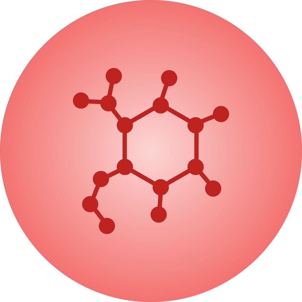 Beautiful Molecules Vector Glyph icon