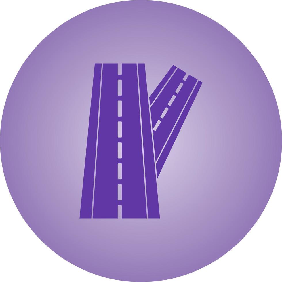 Beautiful Linked road Vector Glyph icon