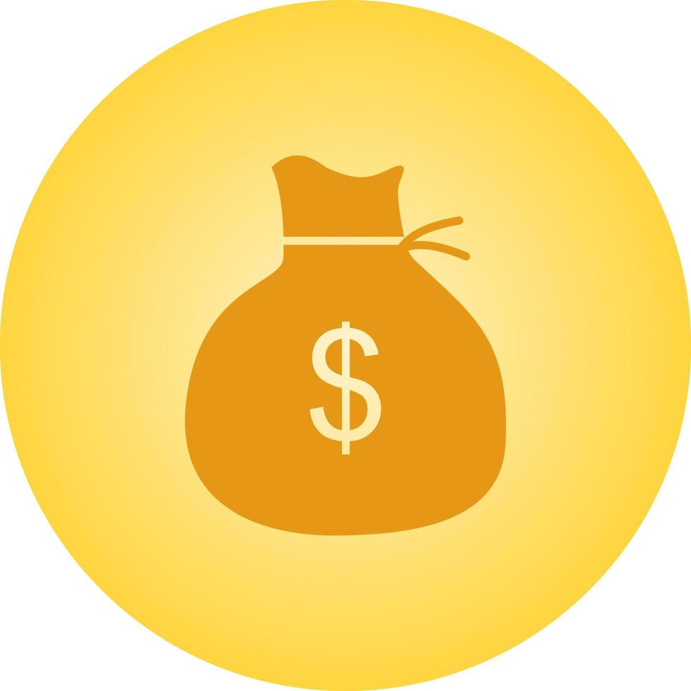 Beautiful Money bag Vector Glyph Icon