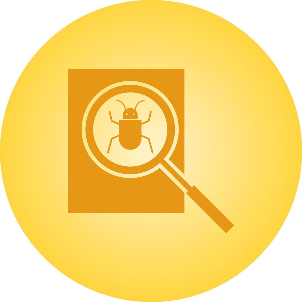 Beautiful Search bug Vector Glyph icon
