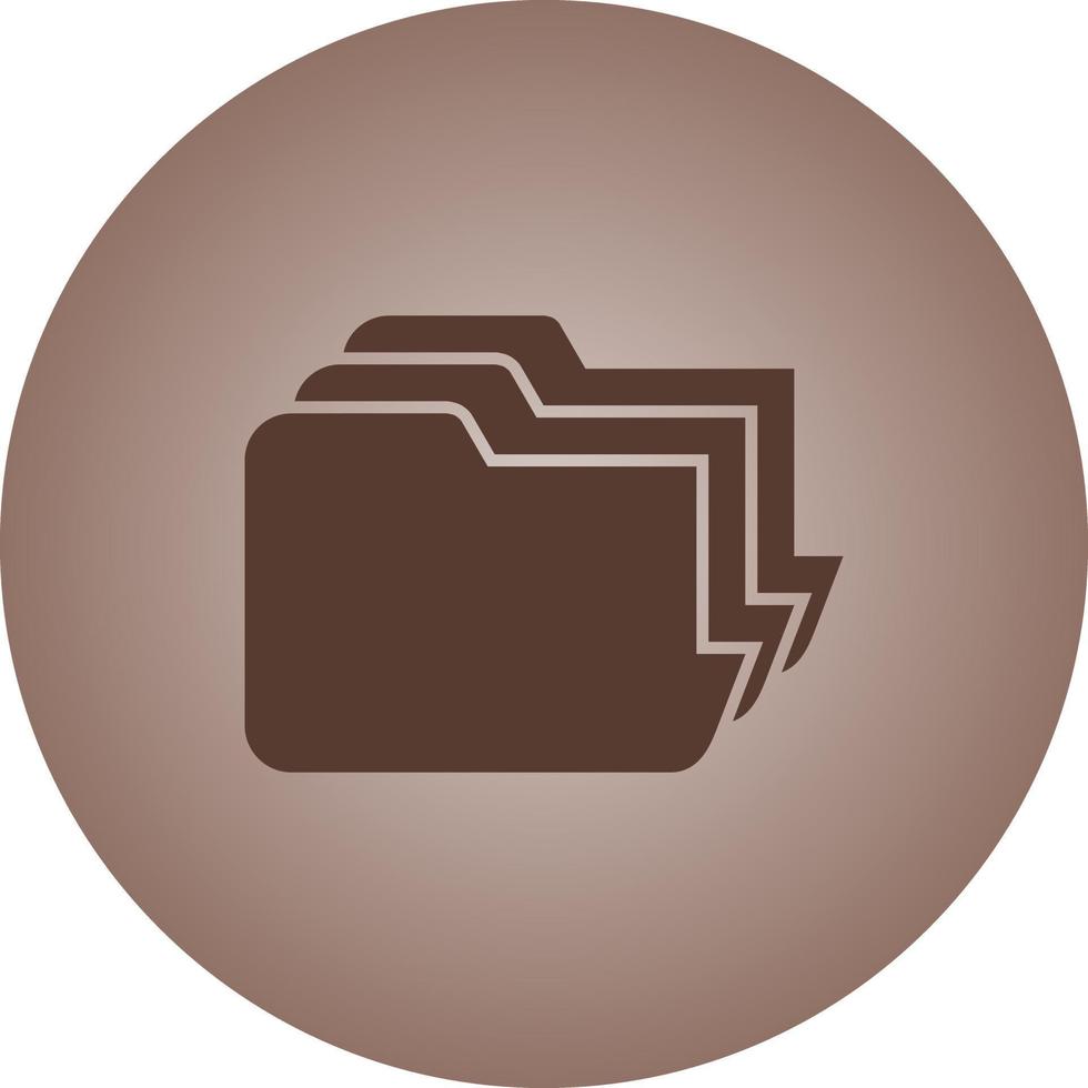 Beautiful Files Vector Glyph icon