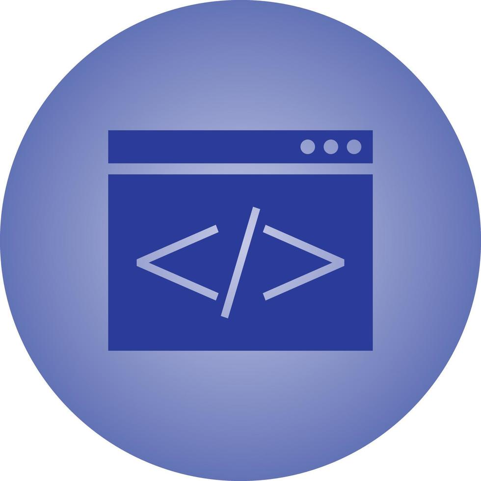 Beautiful Coding Vector Glyph icon