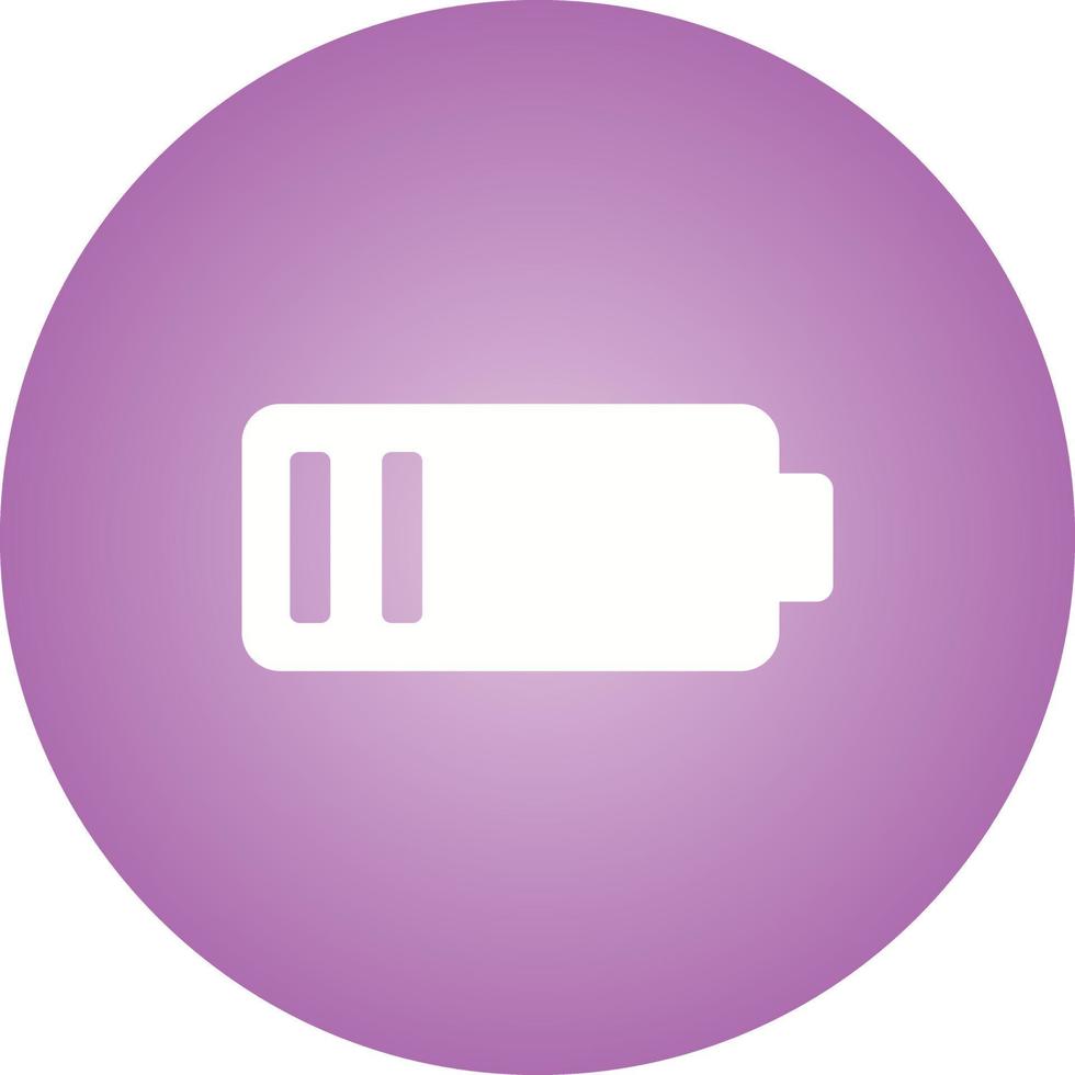 Beautiful Low Battery Glyph Vector Icon