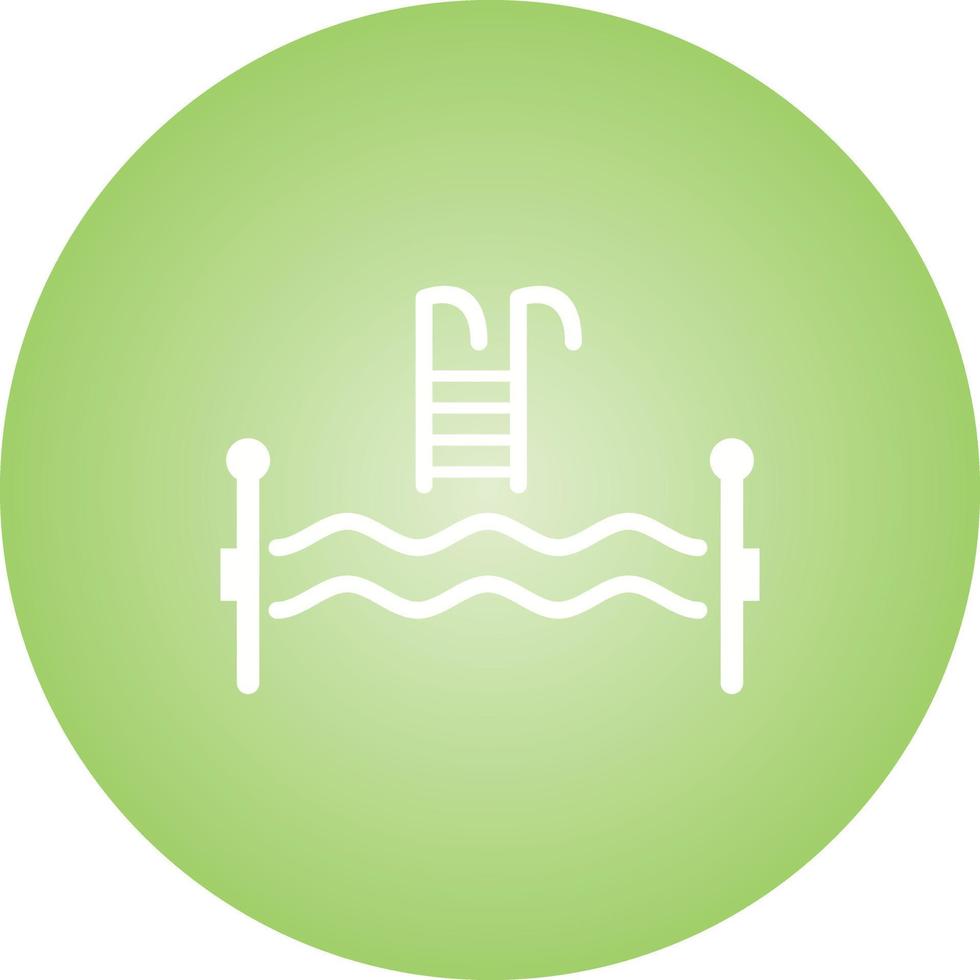 Beautiful Swimming Pool Glyph Vector Icon