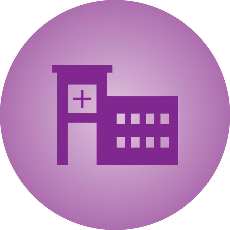 Beautiful Hospital Vector Glyph Icon