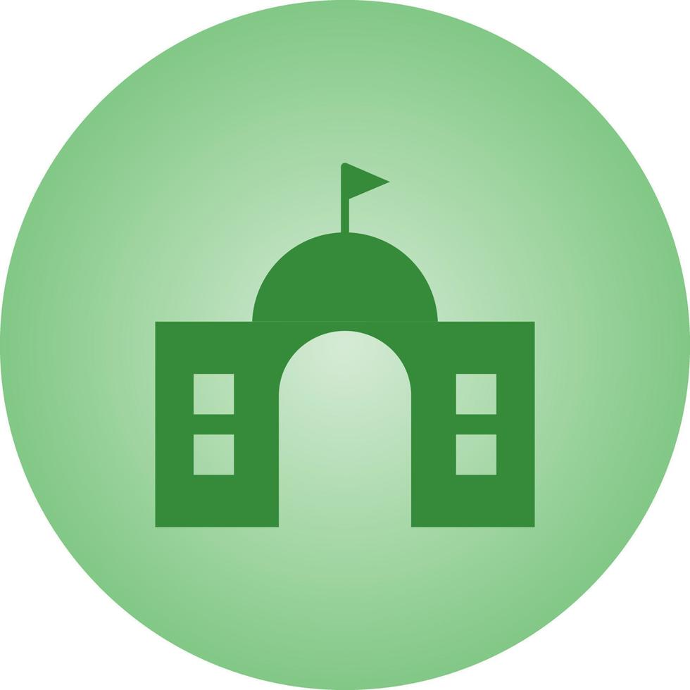 Beautiful University Vector Glyph Icon