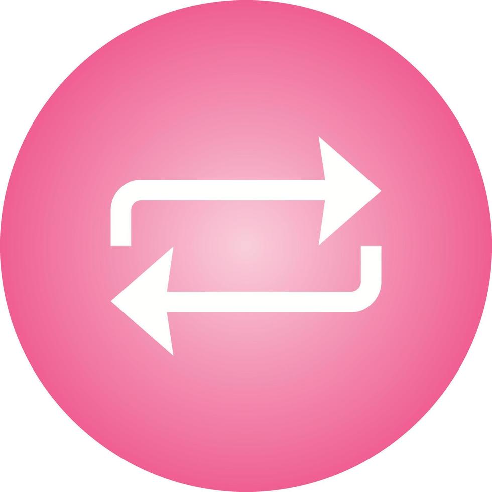 Beautiful Repeat Glyph Vector Icon