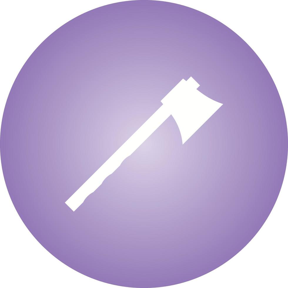 Beautiful Axe Glyph Vector Icon