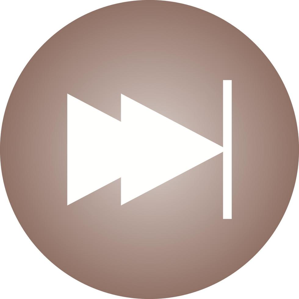 Beautiful Next Arrow Glyph Vector Icon