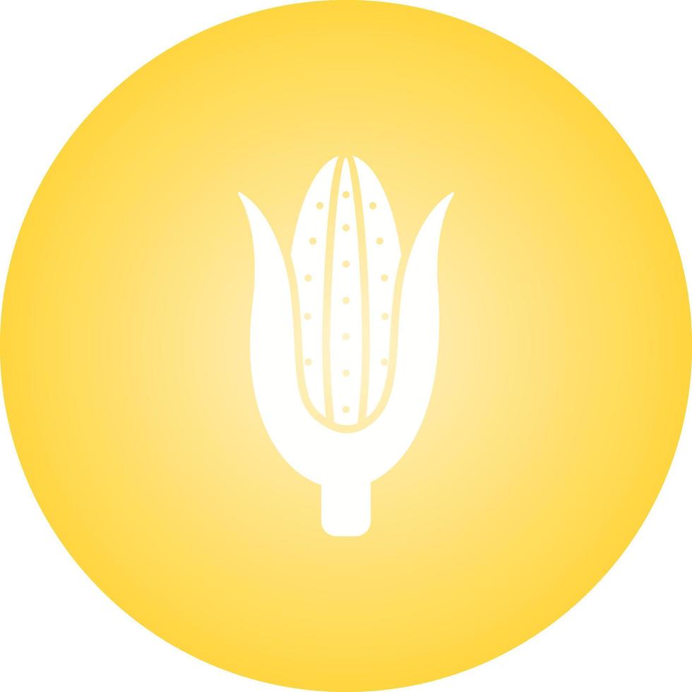 Beautiful Corn Glyph Vector Icon