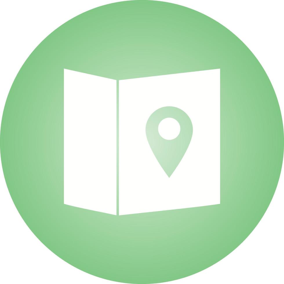 Beautiful Location On Map Glyph Vector Icon