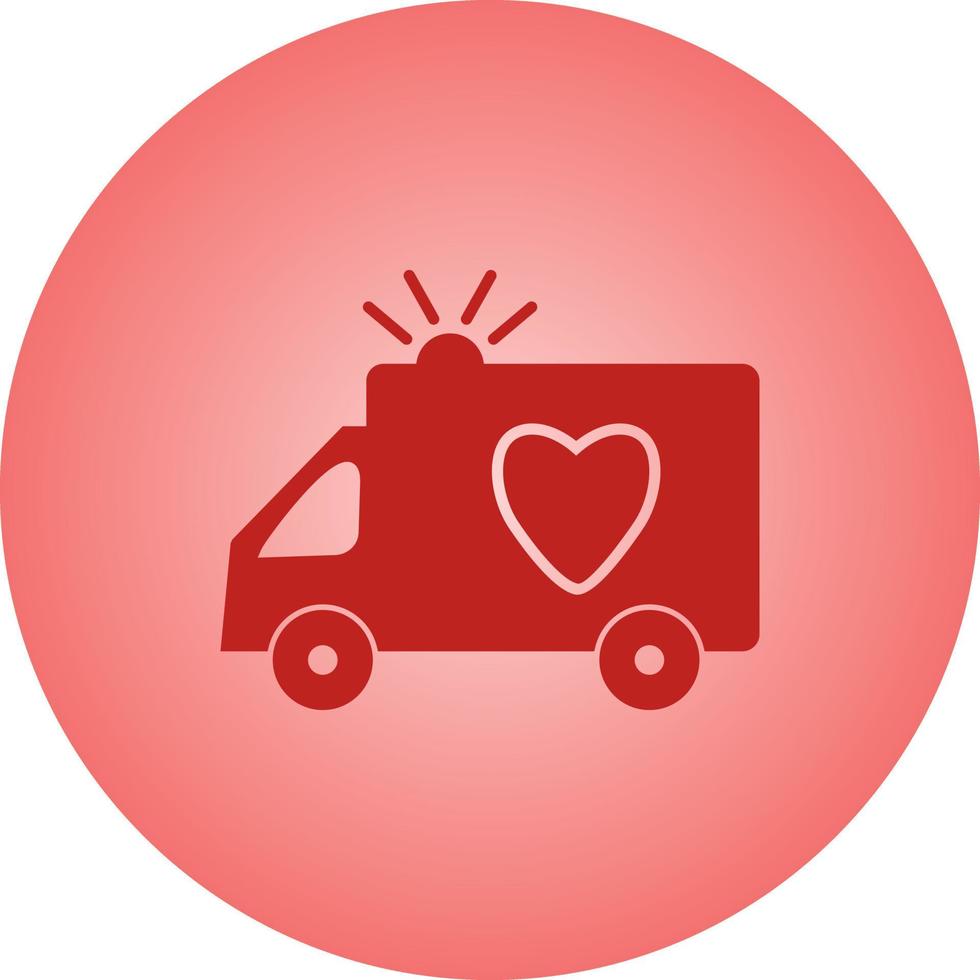 Beautiful Ambulance Vector Glyph icon