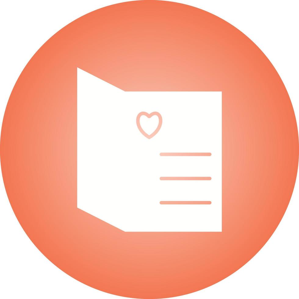 Beautiful Open Card Glyph Vector Icon