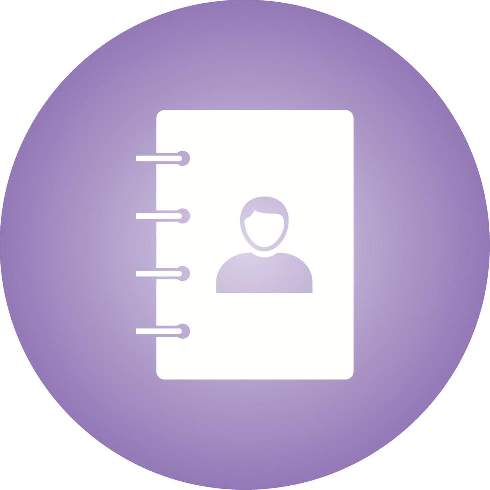 Beautiful Contacts Glyph Vector Icon