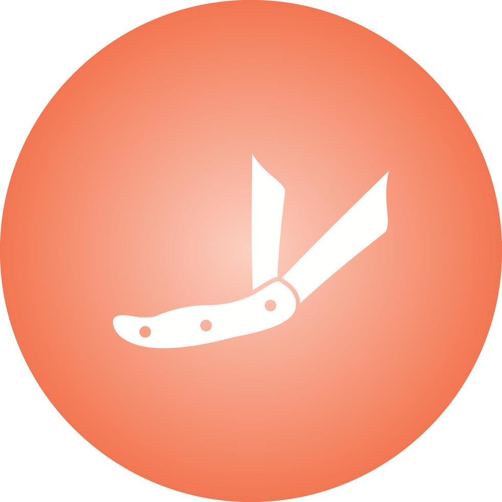 hermoso icono de vector de glifo de cuchillo