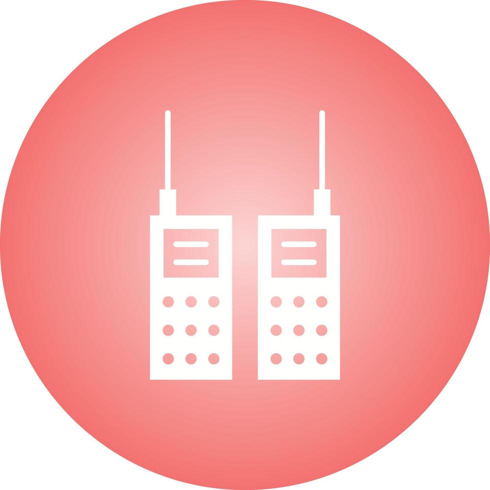 Beautiful Walkie Talkie Glyph Vector Icon