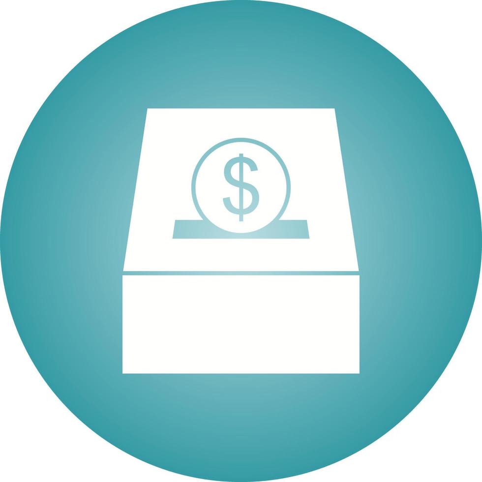 Beautiful Charity Box Glyph Vector Icon