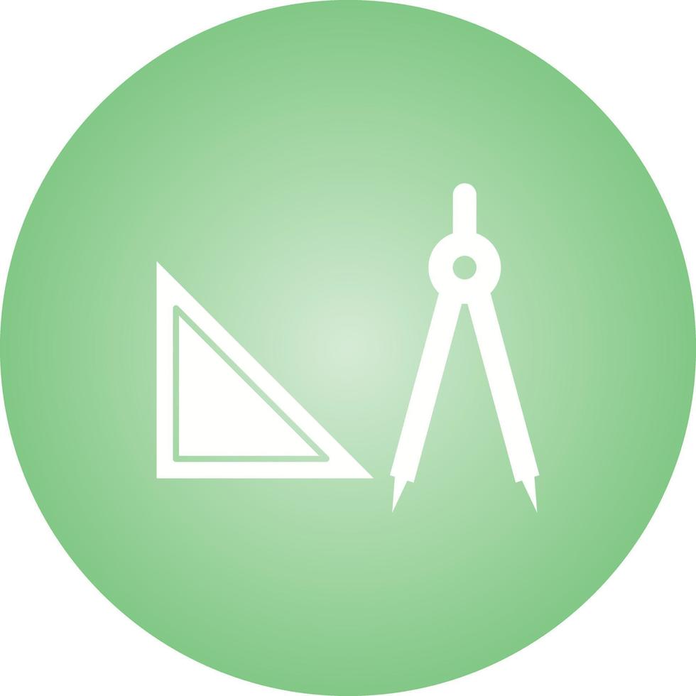 Beautiful Geometry Tools Glyph Vector Icon