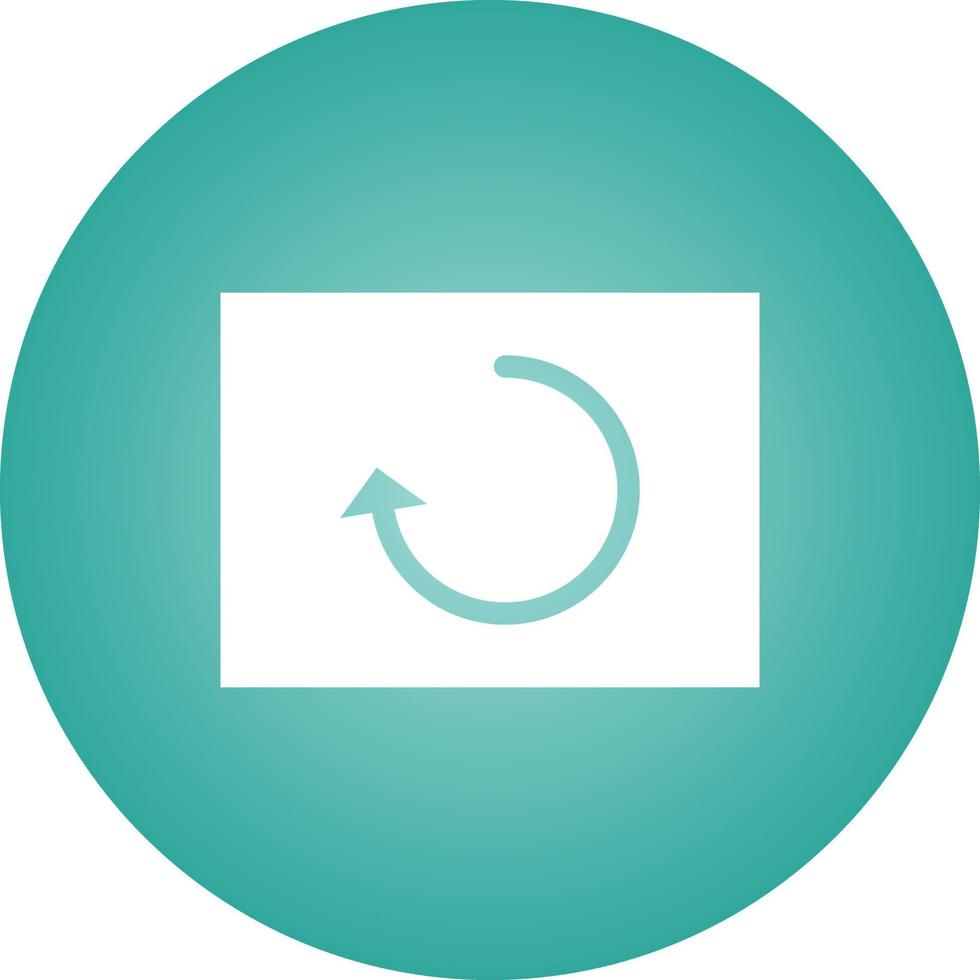 Beautiful Reload Glyph Vector Icon