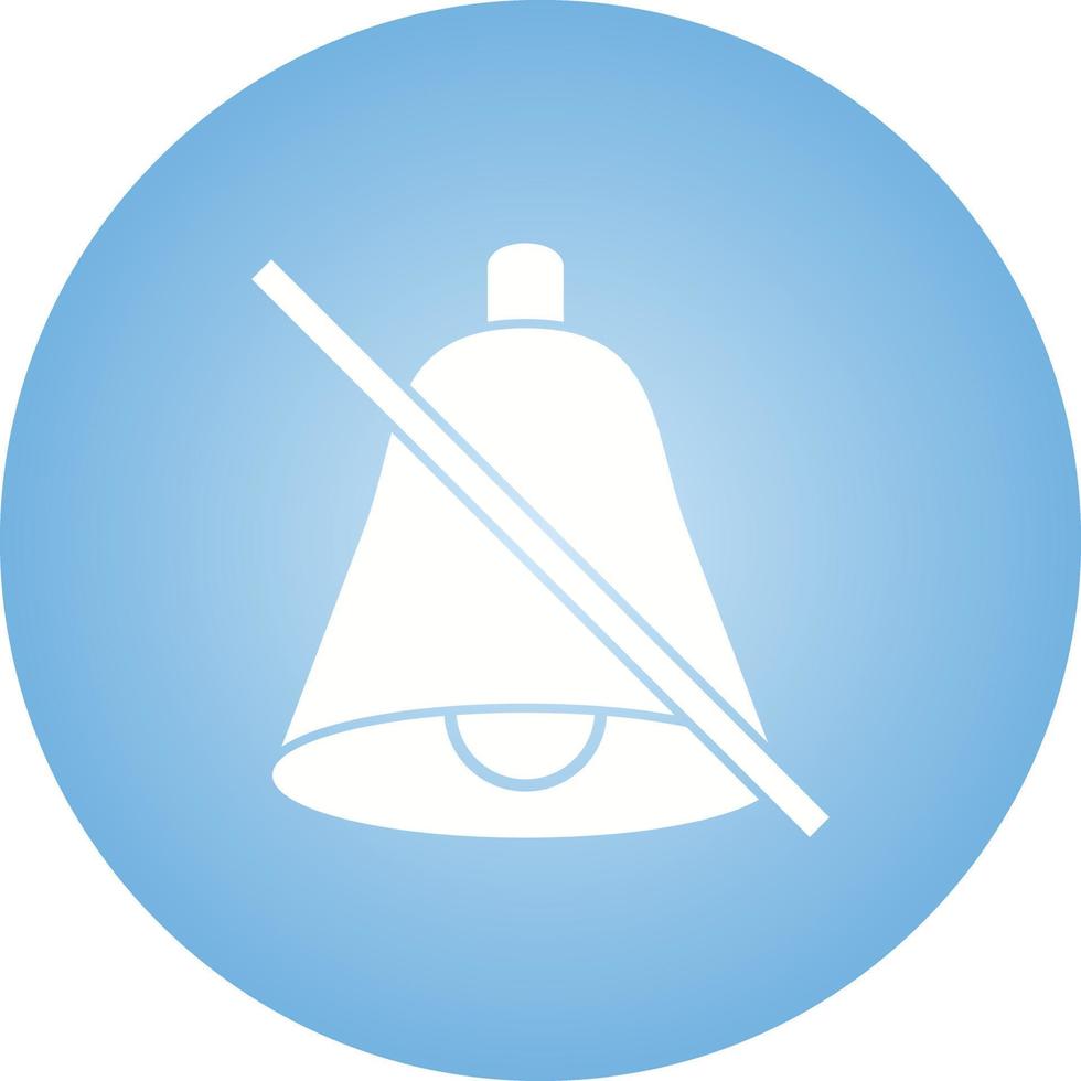 Beautiful No Sound Glyph Vector Icon