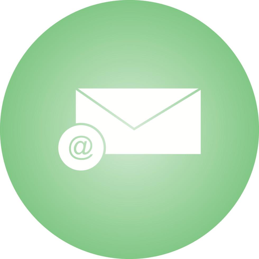 hermoso icono de vector de glifo de correo electrónico