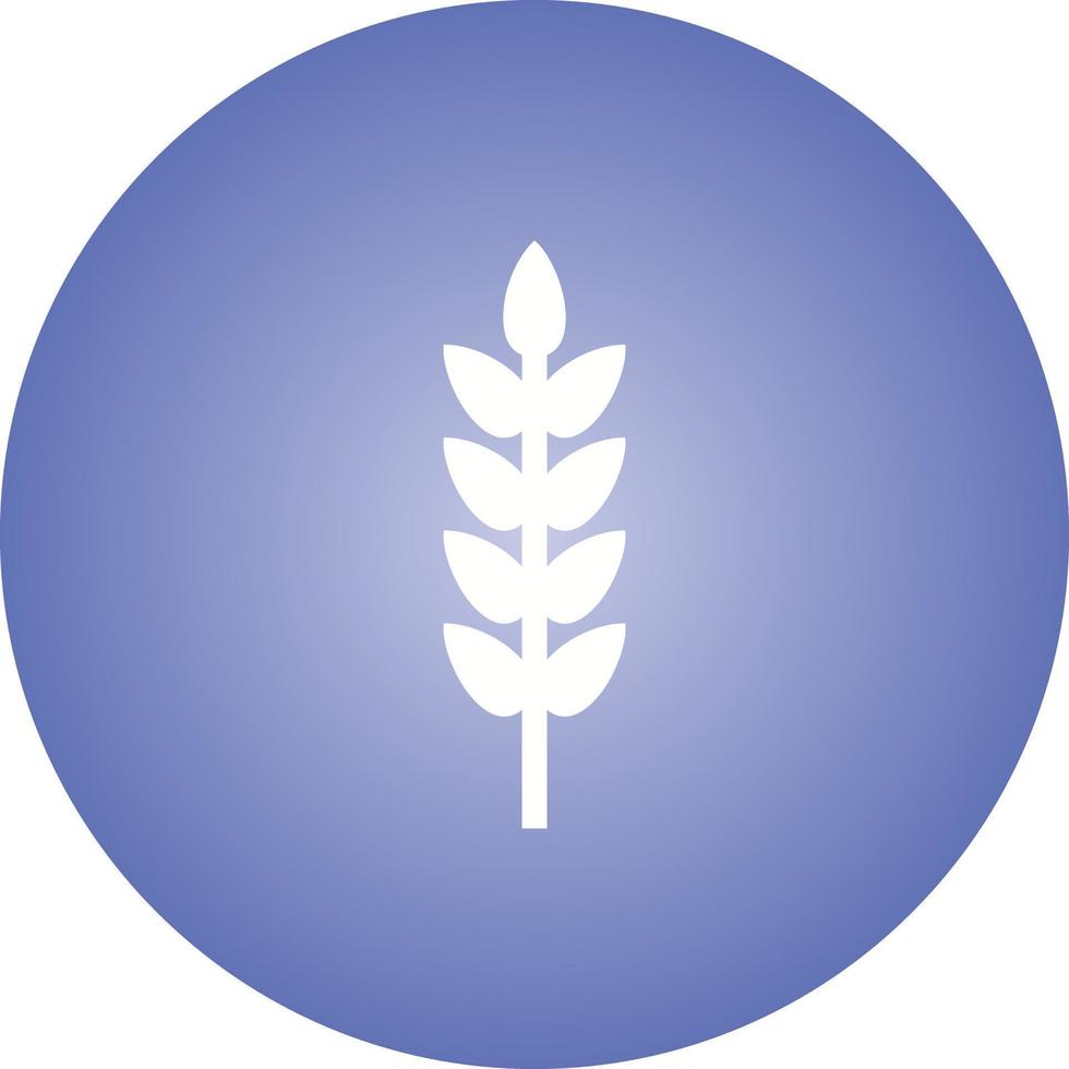 Beautiful Wheat Glyph Vector Icon