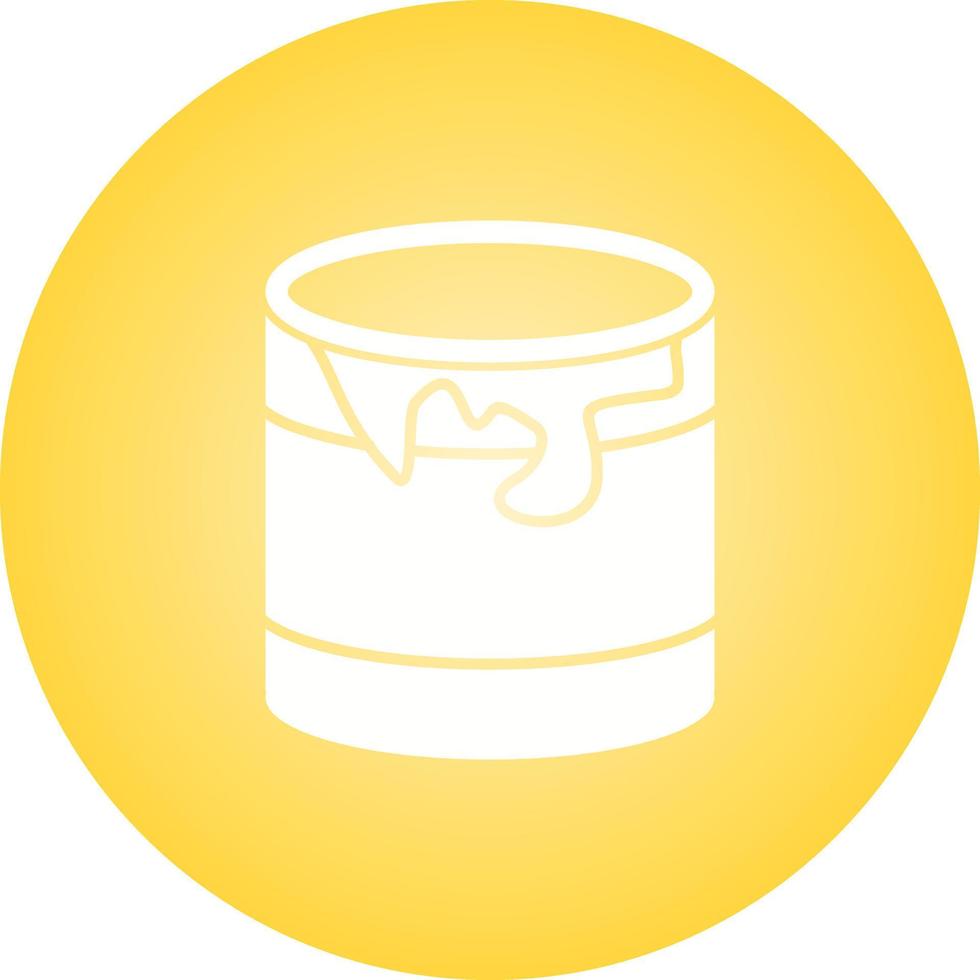 Beautiful Paint Drum Glyph Vector Icon