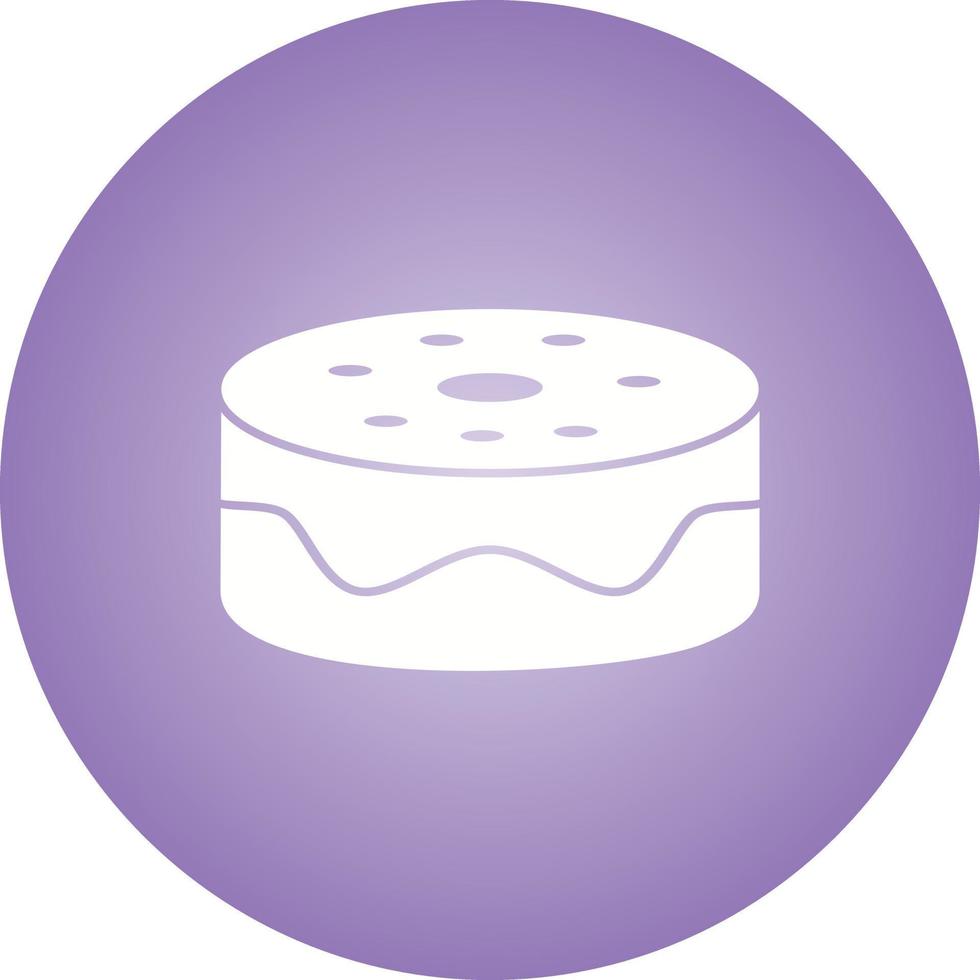 Beautiful Cake Glyph Vector Icon