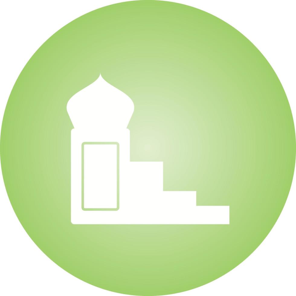 Beautiful Mimbar Glyph Vector Icon