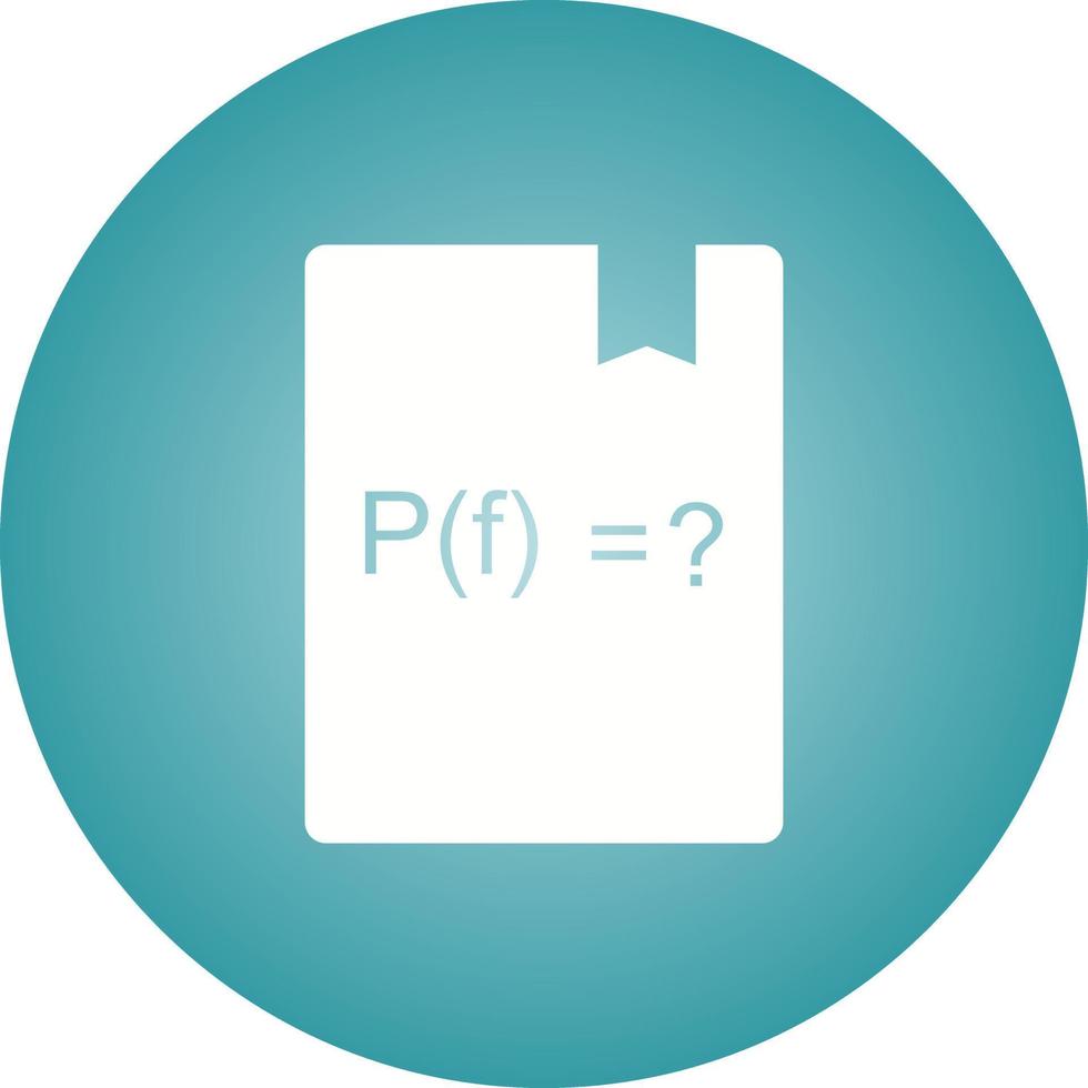 Beautiful Solve Function Glyph Vector Icon