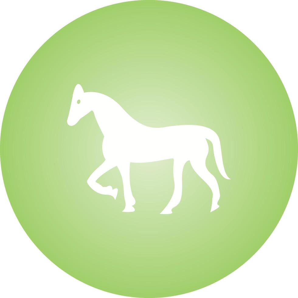 Beautiful Horse Glyph Vector Icon