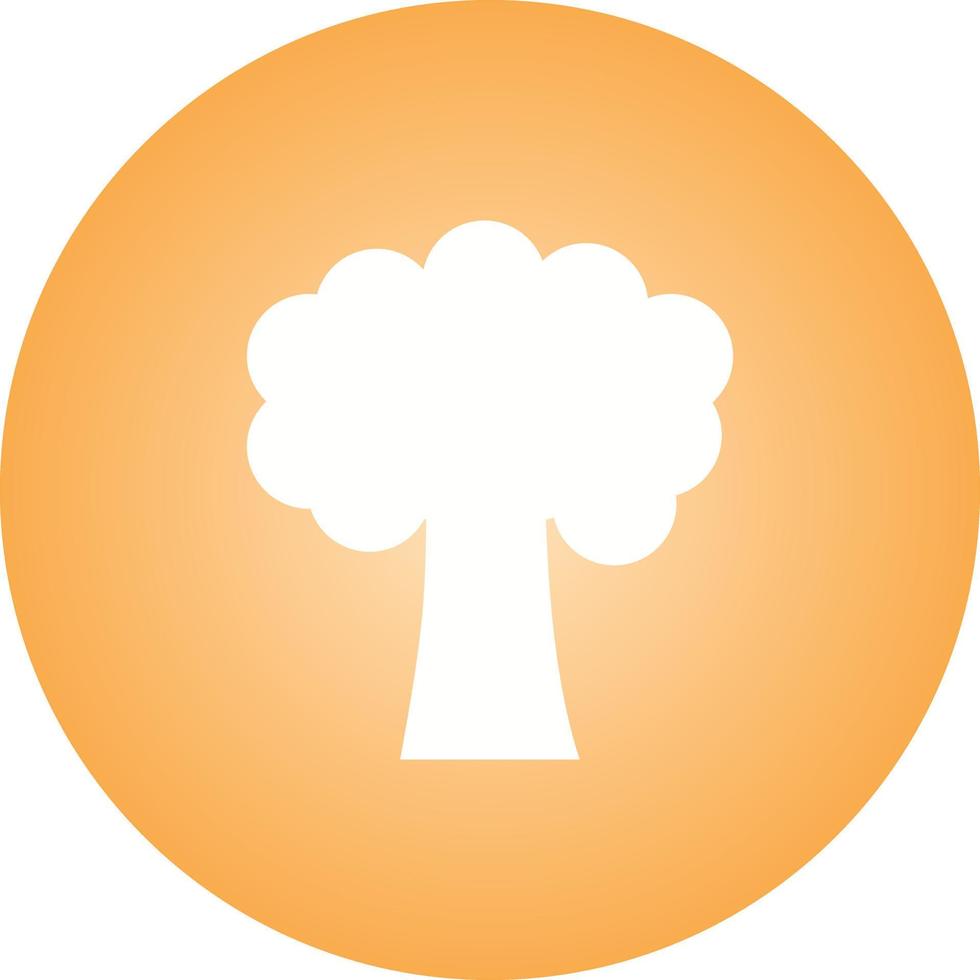 Beautiful Tree Glyph Vector Icon