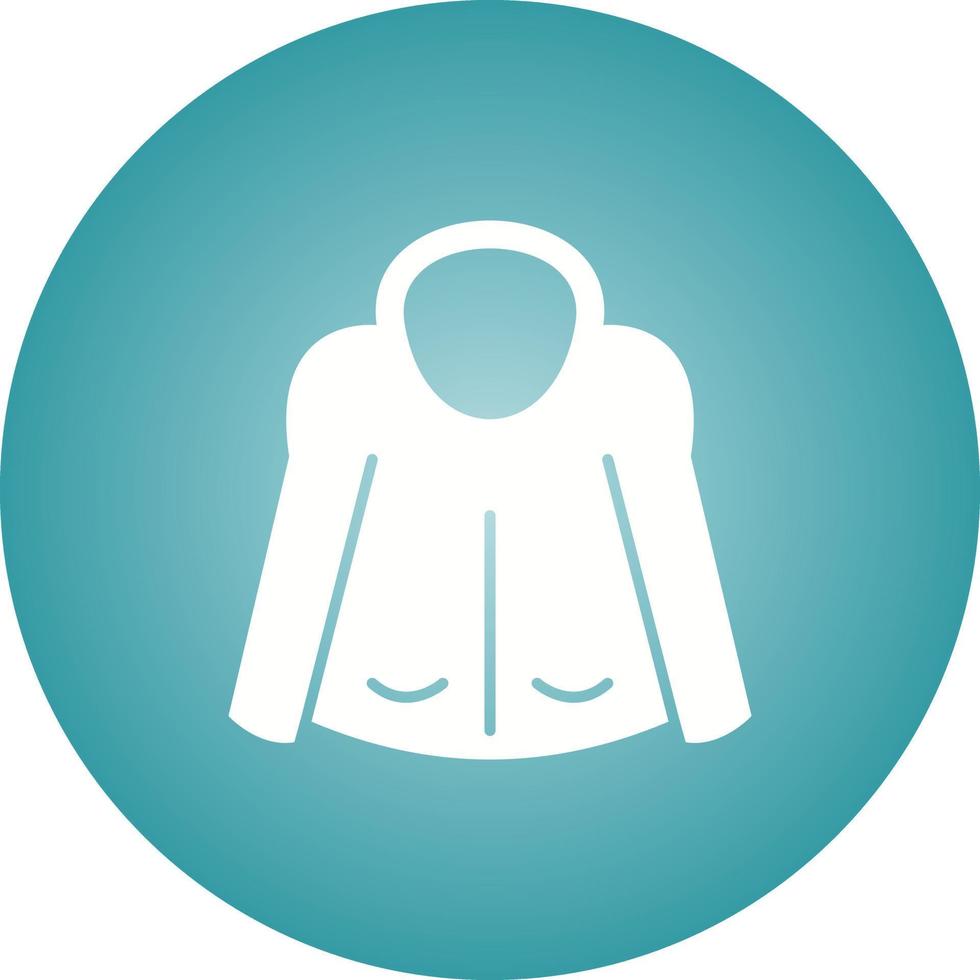 Beautiful Jacket Glyph Vector Icon
