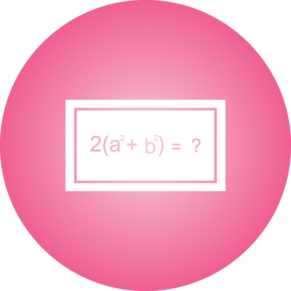 Beautiful Solving Formula Glyph Vector Icon