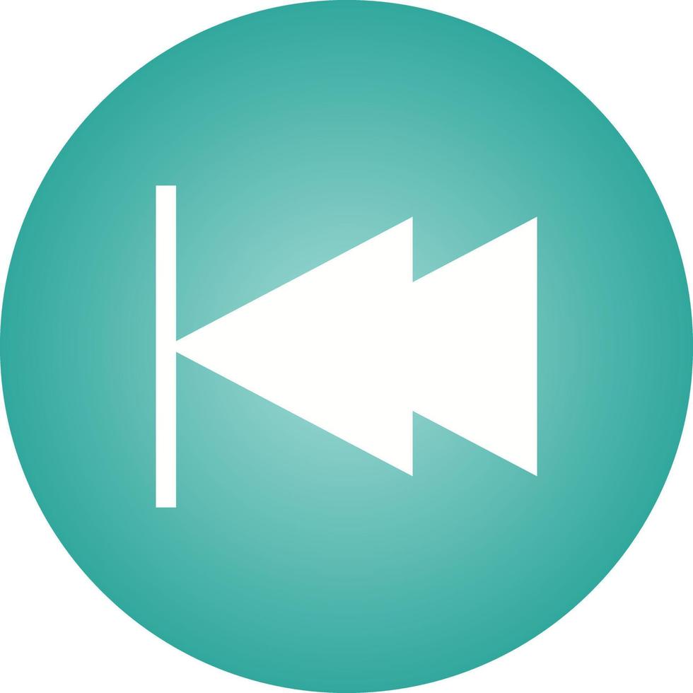 Beautiful Left arrow Glyph Vector Icon