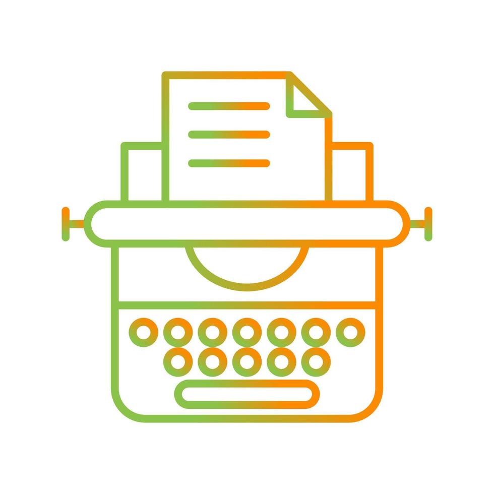 Typewriter Vector Icon