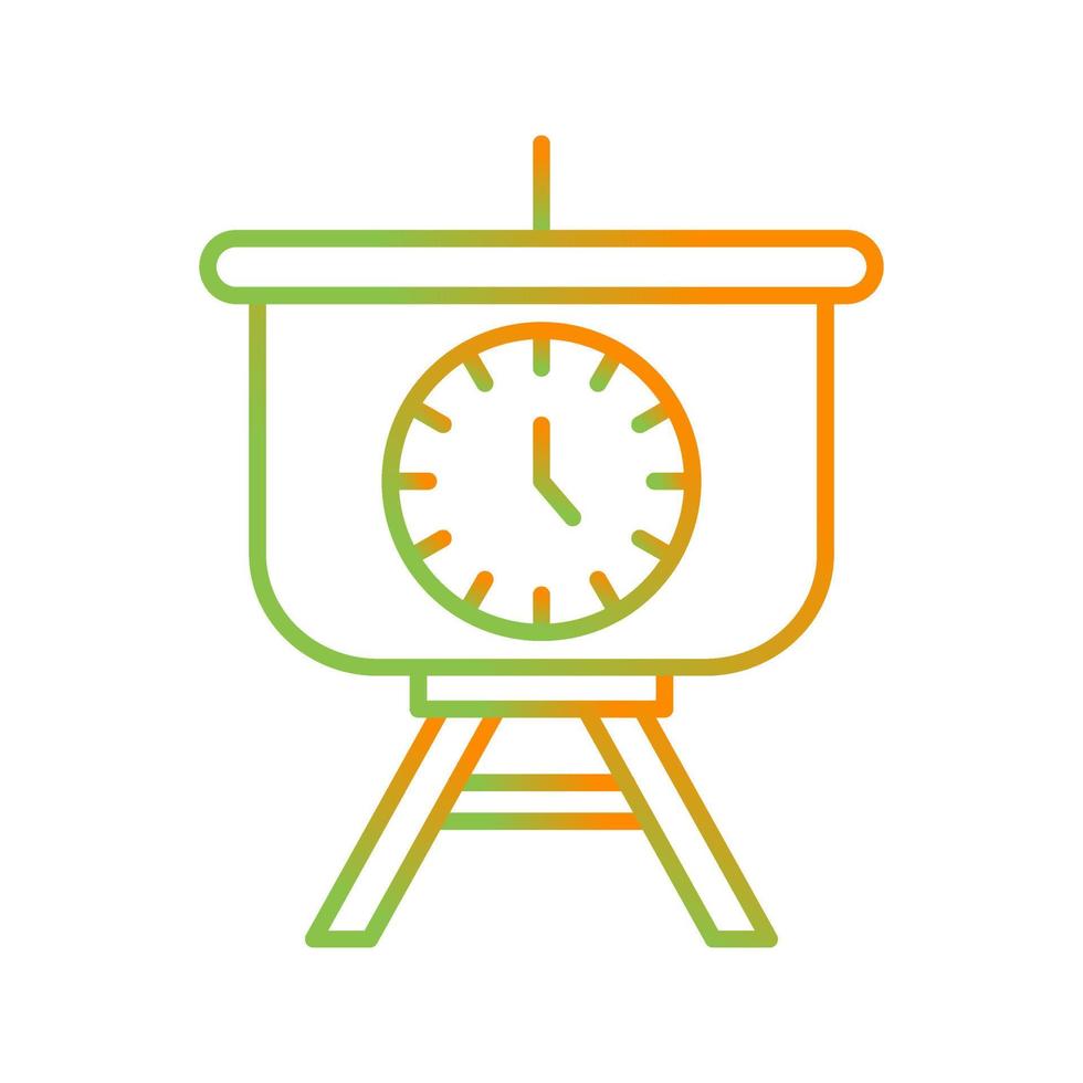 Time Manage Presentation Vector Icon