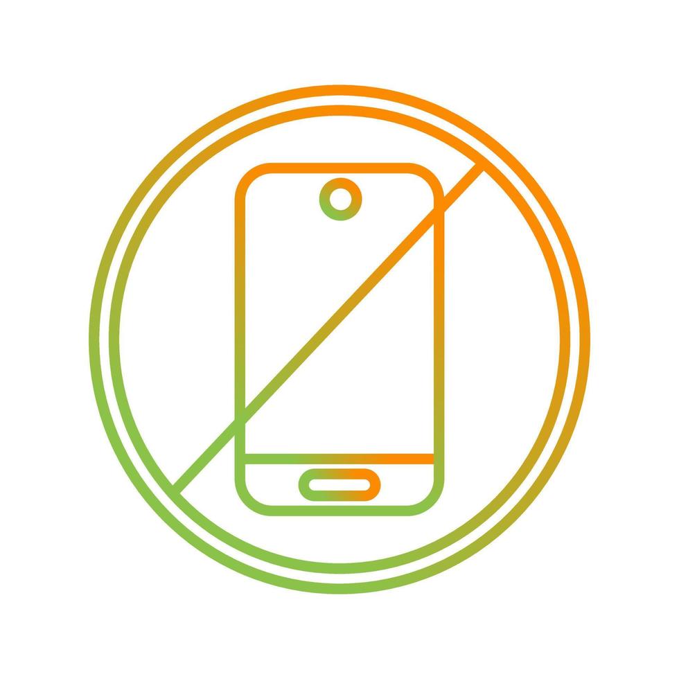 No Phone Vector Icon