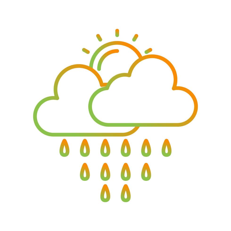 icono de vector de lluvia