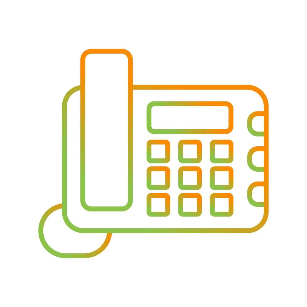 Land Line Phone Vector Icon