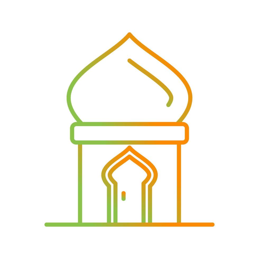 icono de vector de puerta masjid