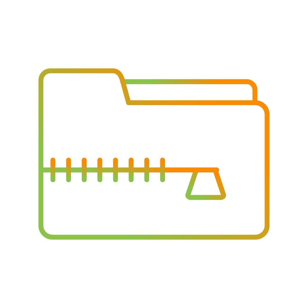 Zip File Vector Icon