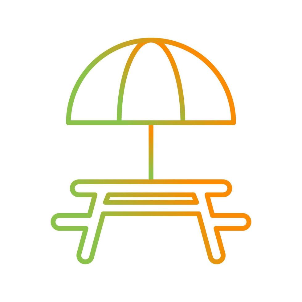 Camping Table Vector Icon