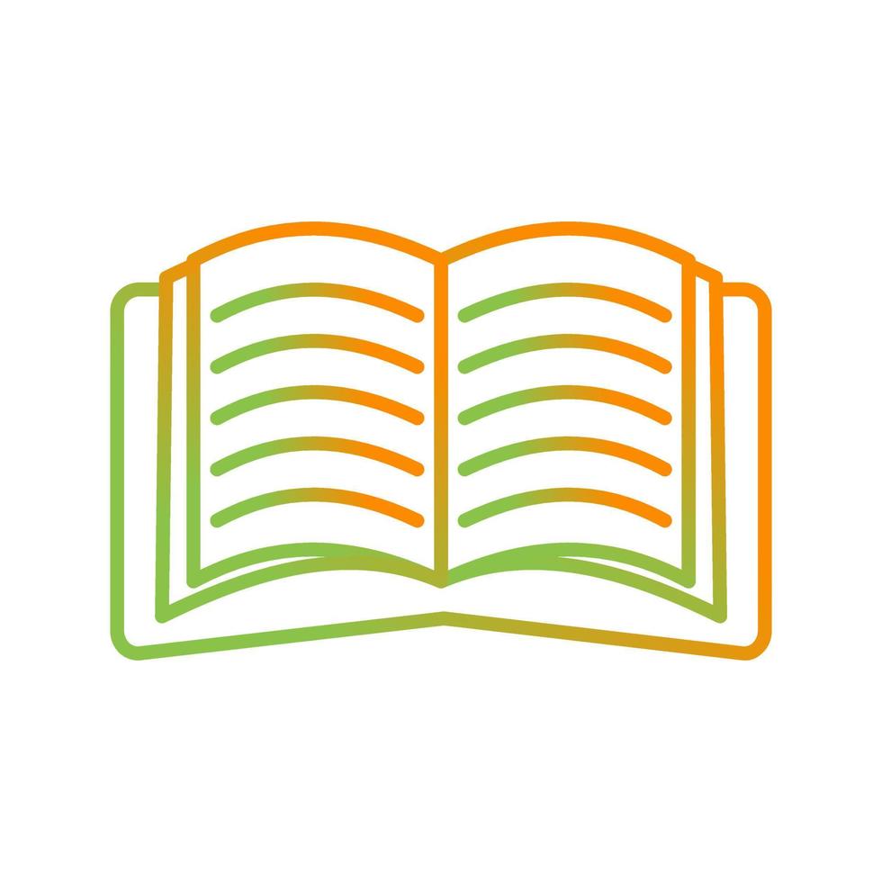 icono de vector de libro abierto