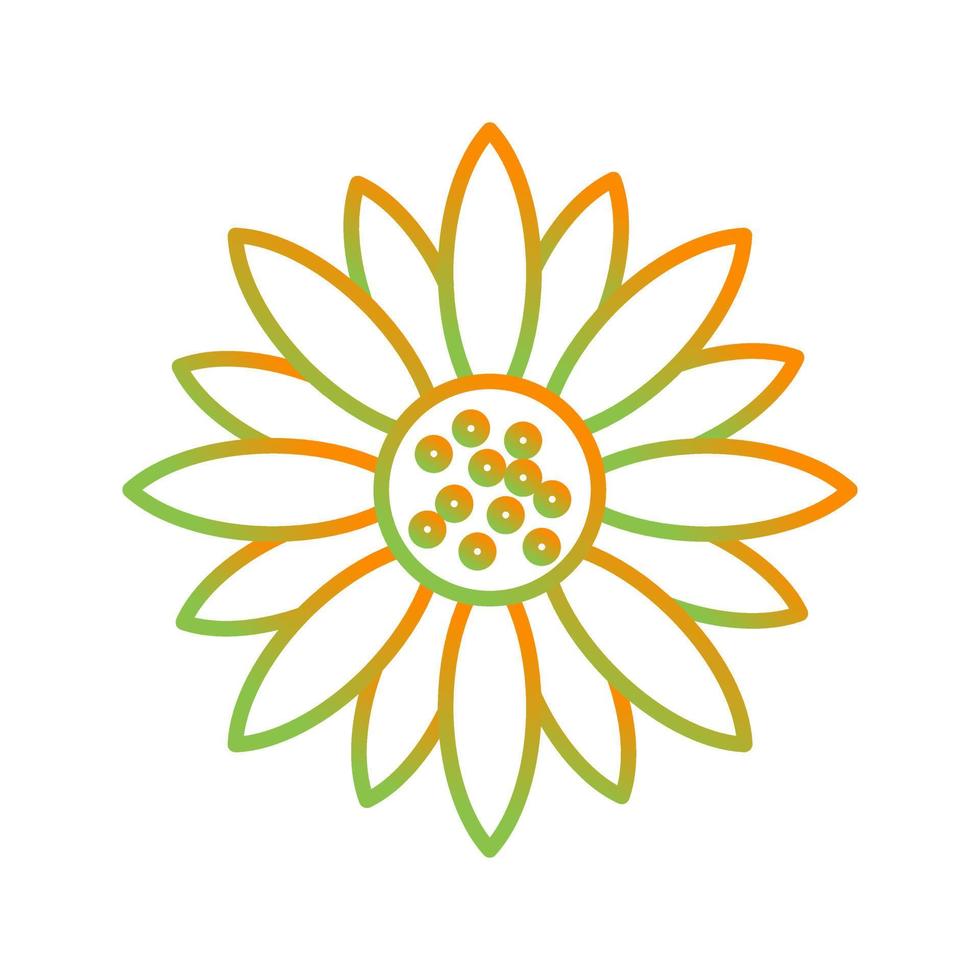 Sunflower Vector Icon