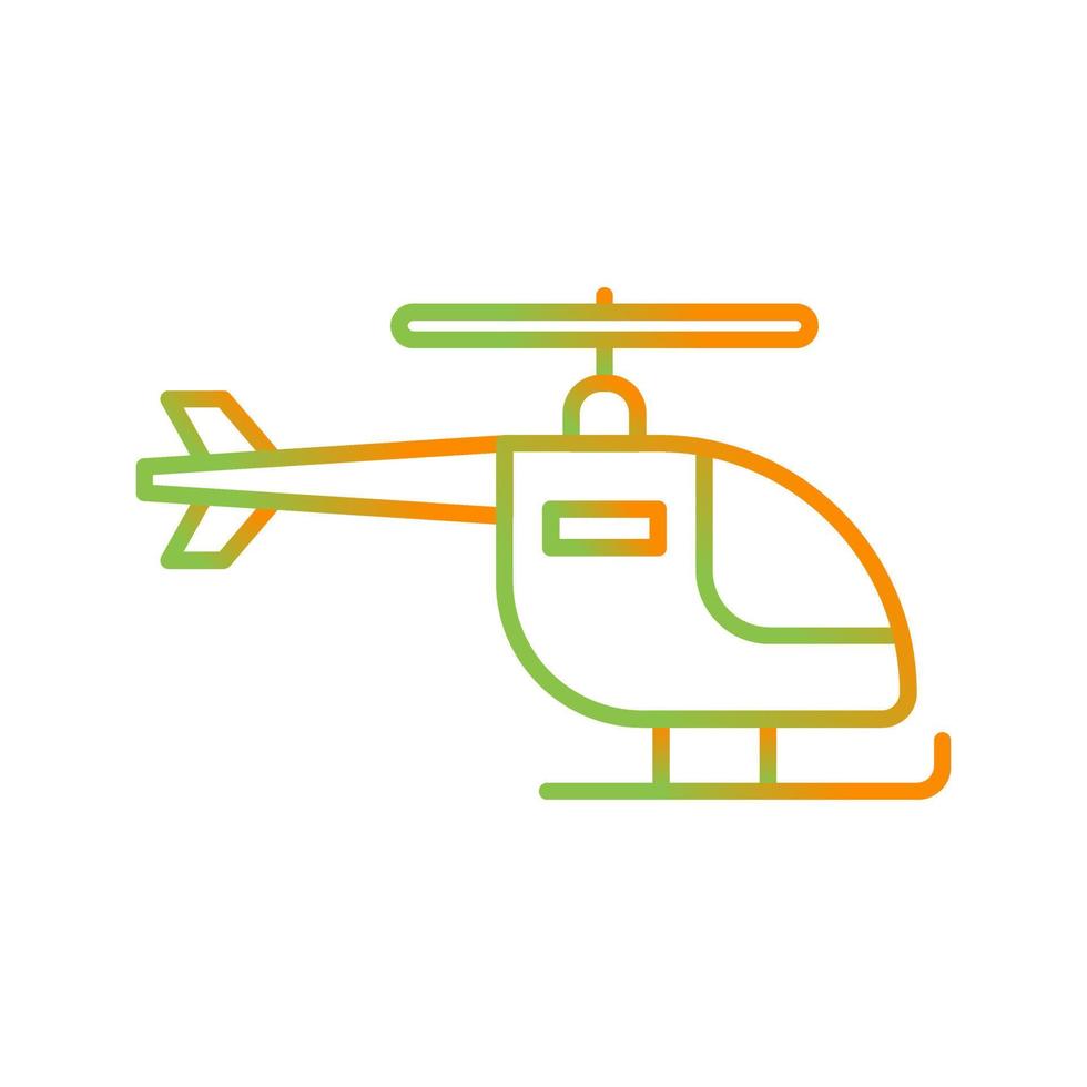 icono de vector de helicóptero