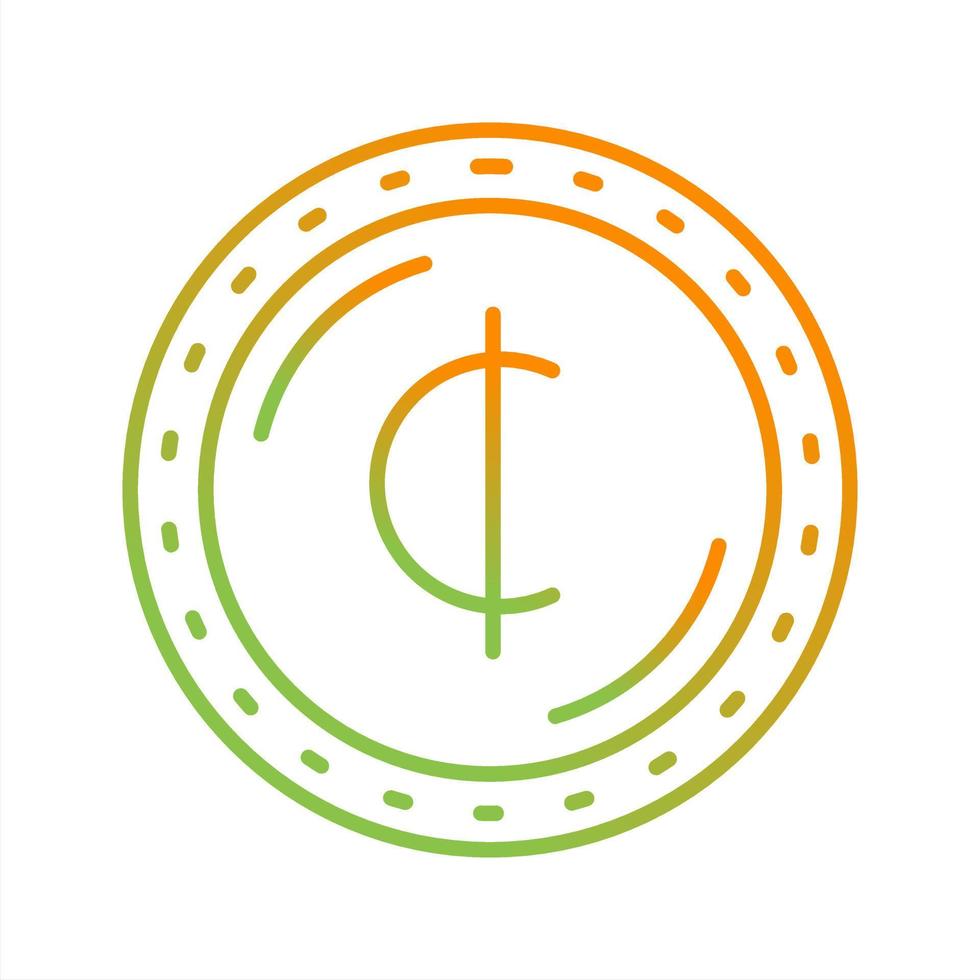 Cedis Currency Vector Icon