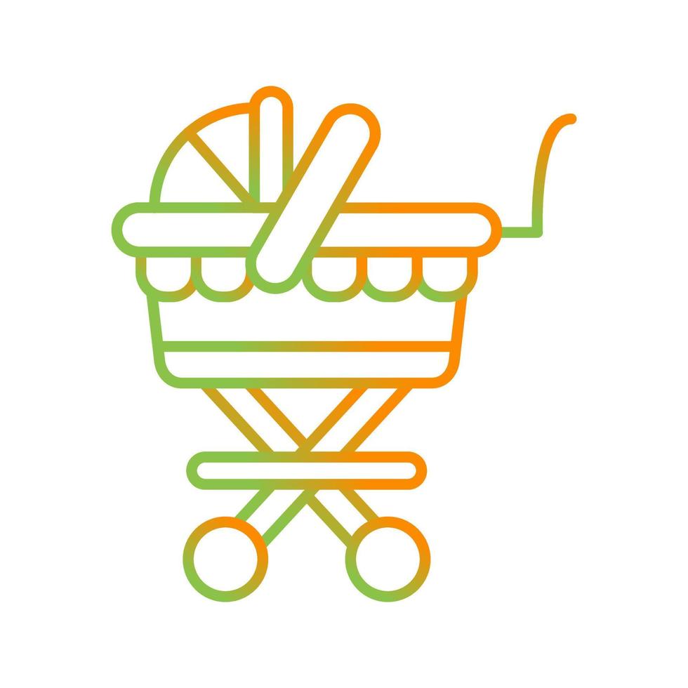 Baby Carriage Vector Icon